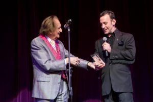 Magician Paul Zenon received the Ken Dodd award for Comedy from Ken Dodd himself