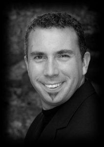 Black and White Facial Publicity Photograph of Celebrity Mind Reader Marc Paul