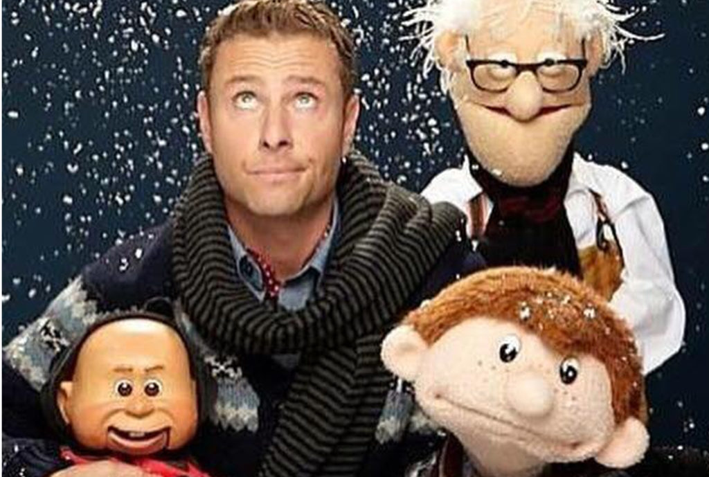 Paul Zerdin With Snow Background And Puppets First & Foremost ...