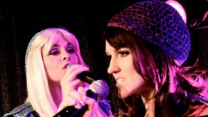 ABBA Duo Tribute Head Shot Taken On Stage