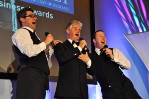 The Three Waiters Singing Waiters At An Awards Ceremony First & Foremost Entertainment Ltd