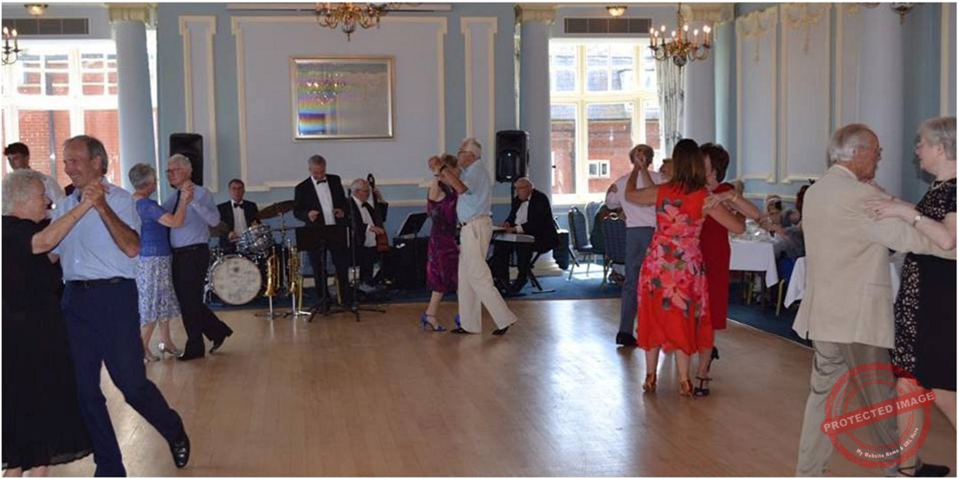 Tea Dance Quartet Playing Live with Dancers First & Foremost