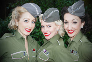 The Spinettes In Showy War Time Uniforms
