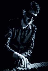 Black & White Image Of Cocktail And Lounge Pianist Rod