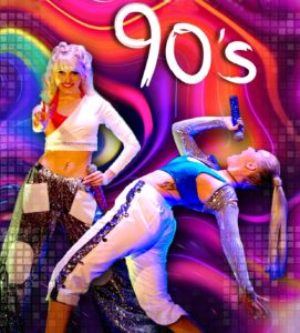 90's Heaven Decade Tribute Against A DayGlo Backdrop