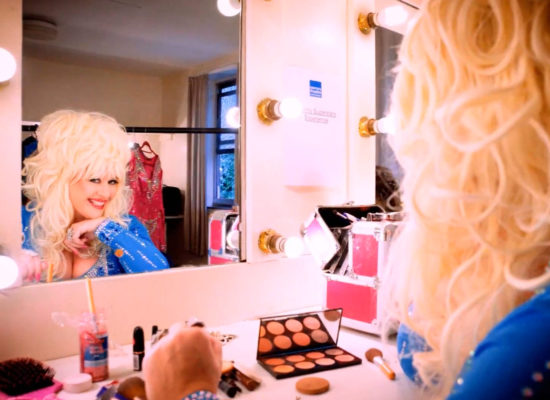 Dolly Parton Tribute In Front Of Mirror