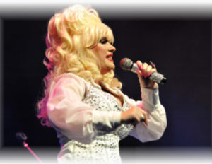 Dolly Parton Tribute In White Dress