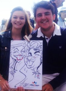 Soozi Caricaturist Duo Guest Drawing