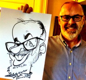 Soozi Caricaturist Happy Guest