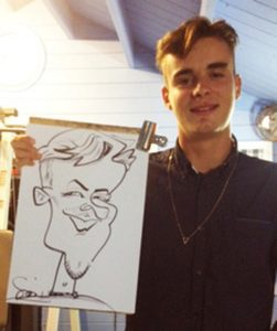 Soozi Caricaturist Young Guest At Party