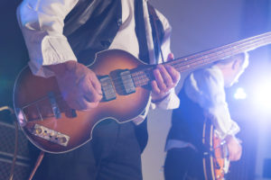 The Parlophones 60s Band Guitar Close Up During Show