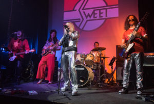 The Sweet Tribute Band Performing Live At A Corporate Event