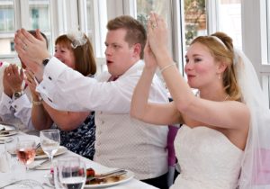 Bride & Groom Applauding Wedding Entertainment