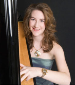 Heather Professional Harpist Playing At A Wedding