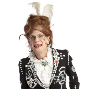 Ida Barr Comedy Hostess In Pearly Queen Outfit Smiling Broadly
