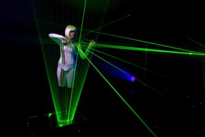 Lumina Laser Violinist Performing Live