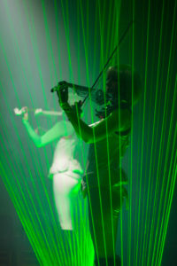 Double Lumina Laser Violinist Show