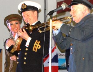 Spirit Of The Blitz Cast On Stage Themed Corporate Event First & Foremost Entertainment Ltd