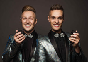 The Bowtie Guys Vocal Duo In Silver Jackets First And Foremost Entertainment Ltd