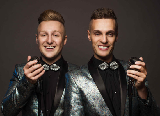 The Bowtie Guys Vocal Duo In Silver Jackets First And Foremost Entertainment Ltd