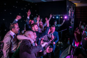 The Bandeoke Experience Large Group Of Male Guests Singing Karaoke First & Foremost Entertainment Ltd