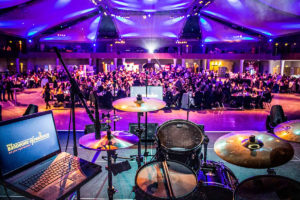 The Bandeoke Experience Stage Set Up Looking Towards Audience First & Foremost Entertainment Ltd