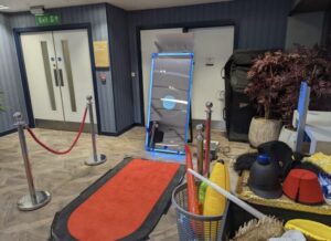 Supreme Magic Mirror At Event With Props Table First & Foremost Entertainment Ltd